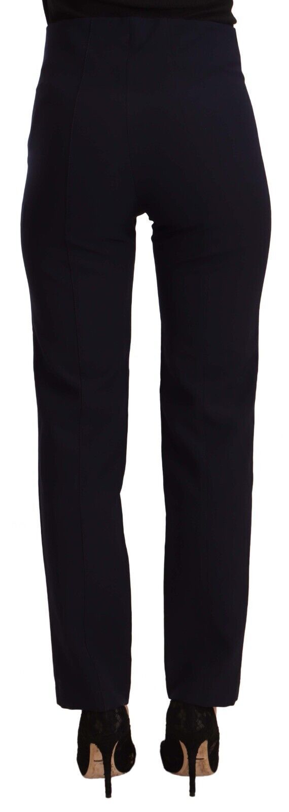 Pantalones elegantes de corte recto y cintura alta
