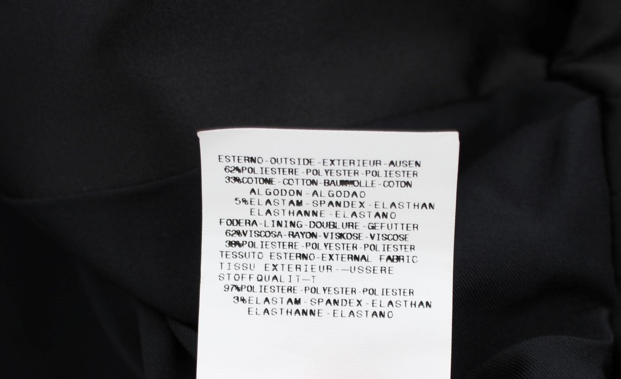 Elegante chaqueta blazer elástica negra