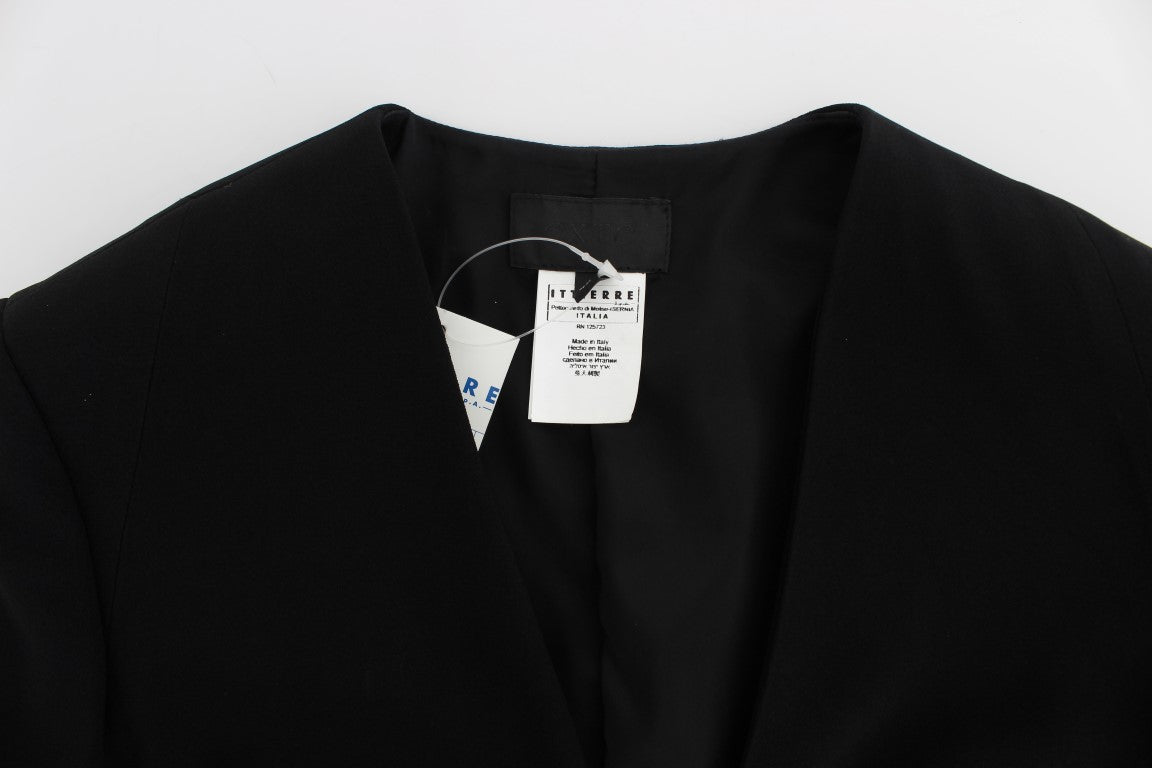 Eleganter zweiteiliger Kostümrock in Schwarz & Blau