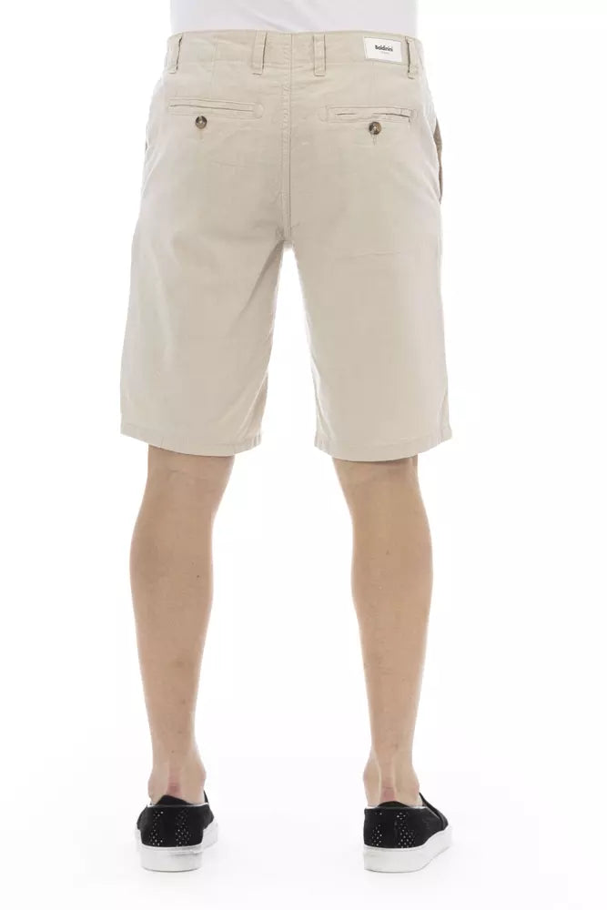 Beige Bermudashorts aus Baumwolle für Herren