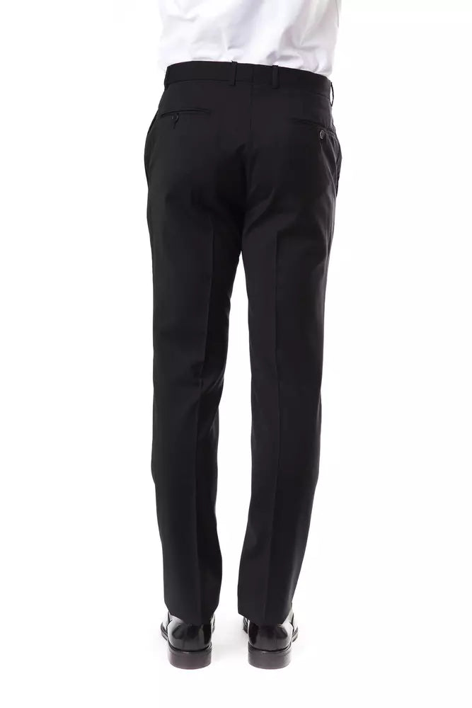 Graue Wollhose für Herren