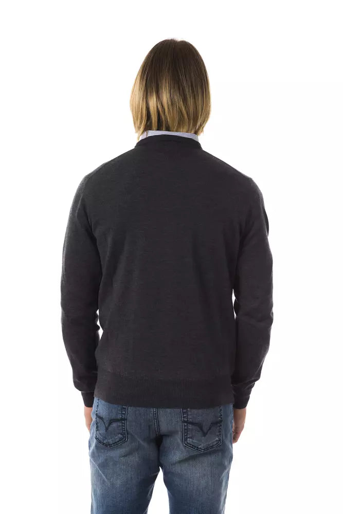 Suéter de hombre de merino gris