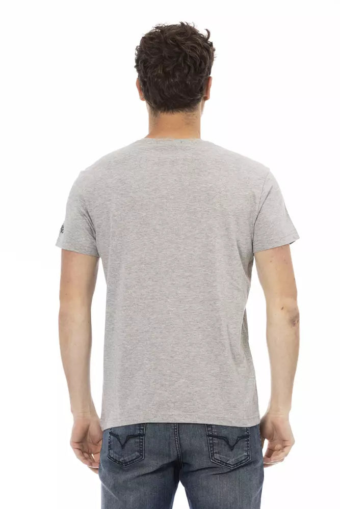 Graues Baumwoll-T-Shirt für Herren