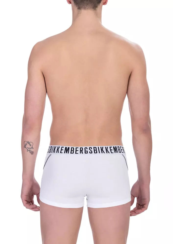 Calzoncillos bóxer de algodón blanco para hombre