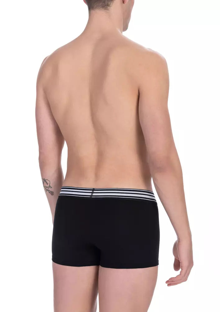 Bóxer de algodón negro para hombre