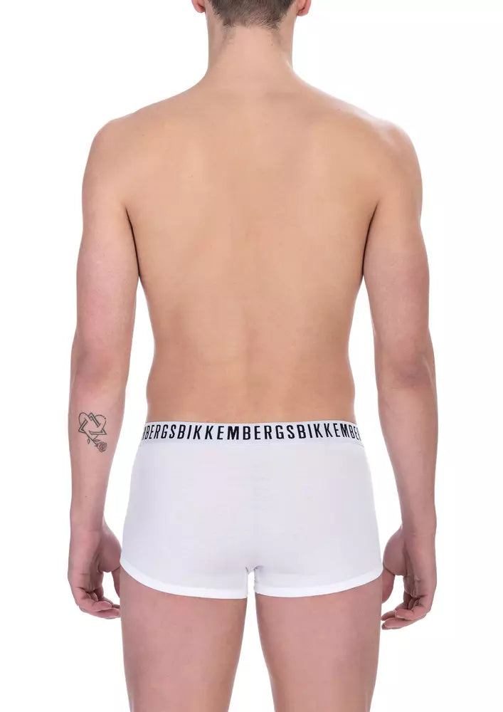 Pack de baúles de ropa interior de algodón blanco para hombre