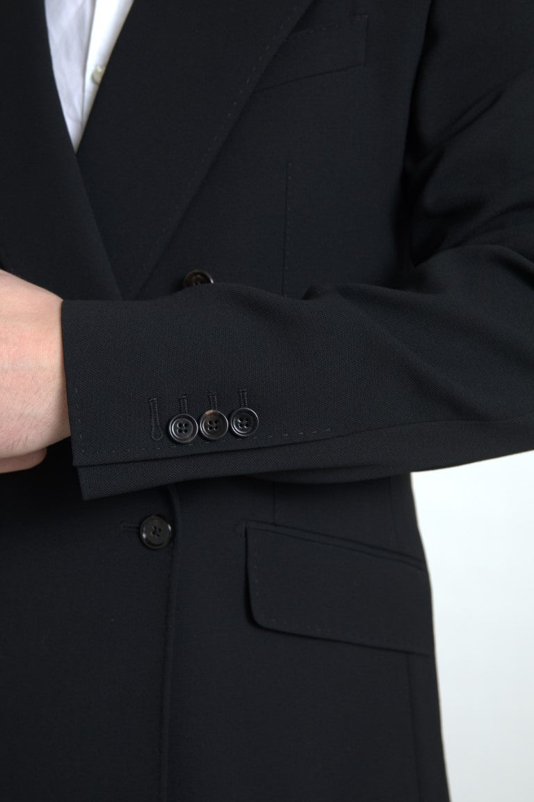 Eleganter, zweireihiger Anzug im Slim Fit