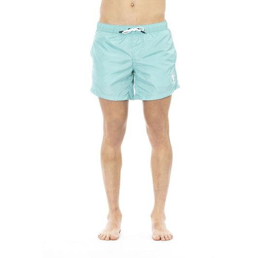 Bañador de poliéster azul claro para hombre