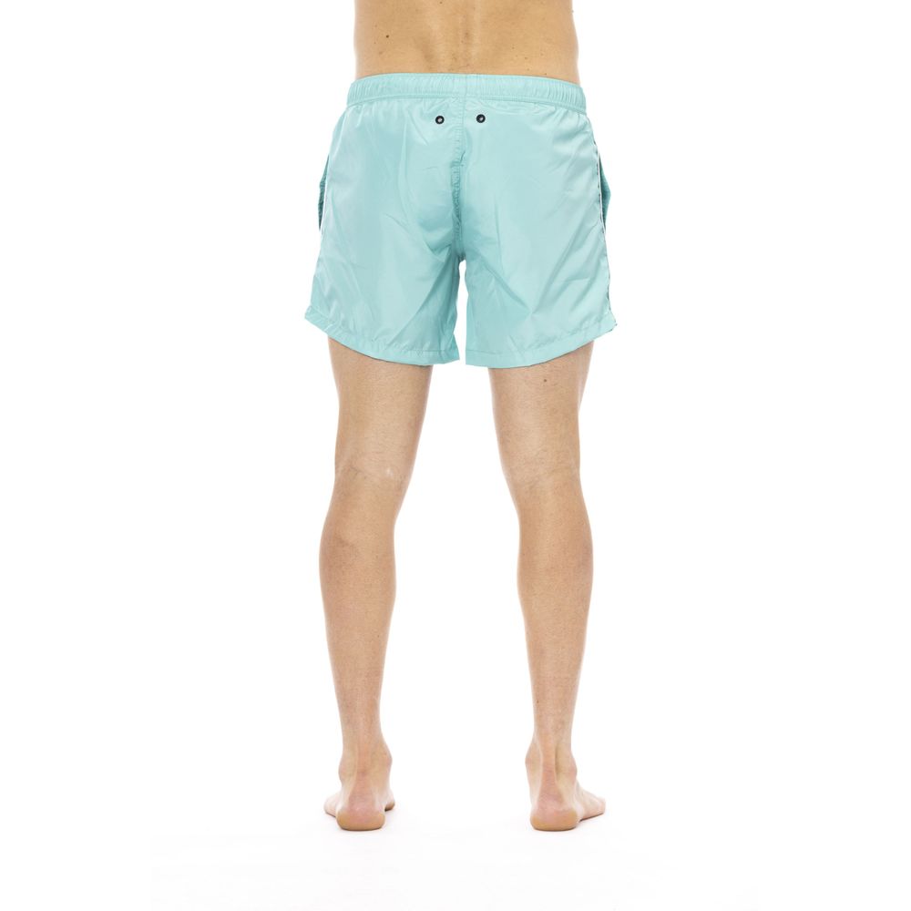 Bañador de poliéster azul claro para hombre