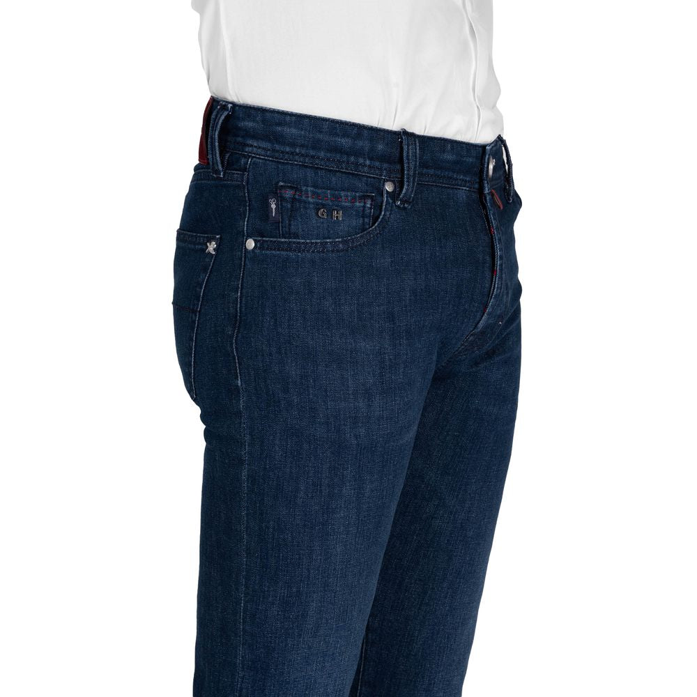 Blue Cotton Men Jeans