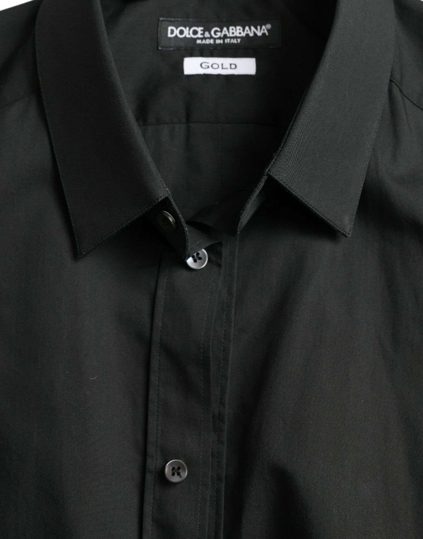 Camisa elegante ajustada de mezcla de seda negra