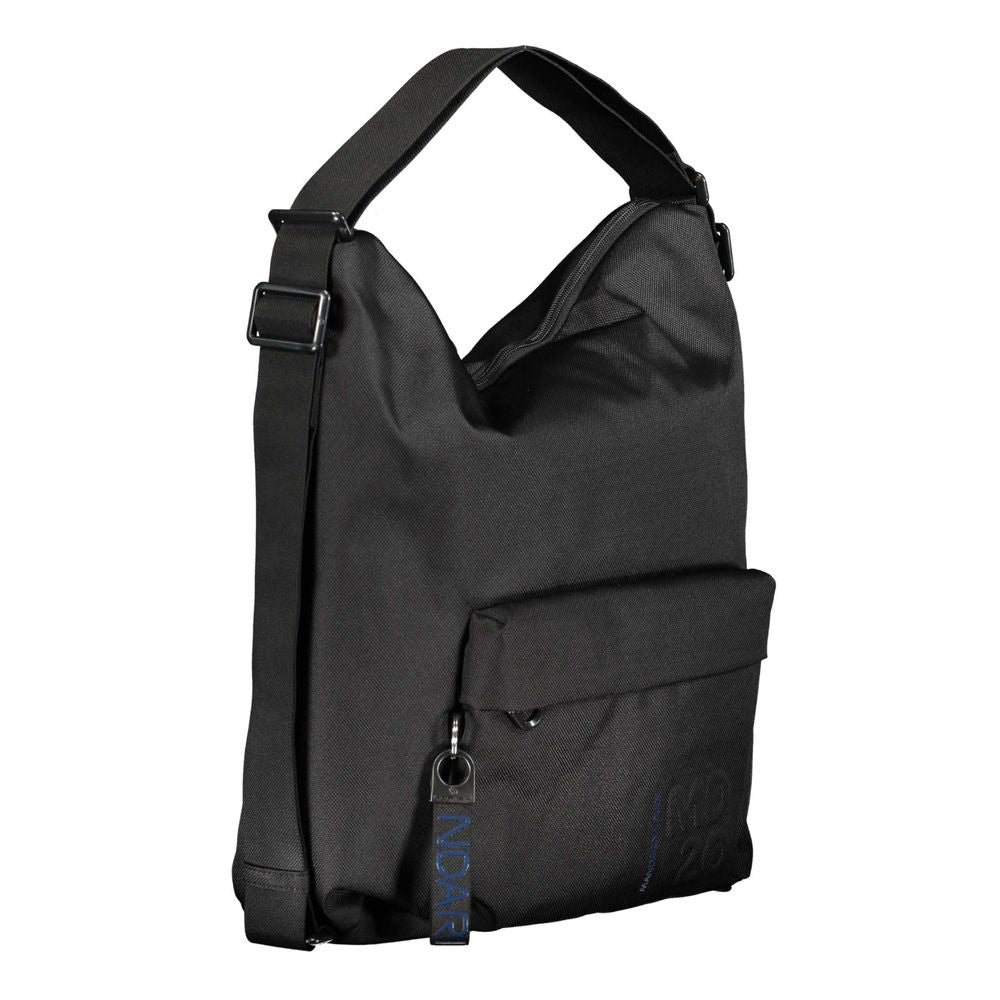Schwarze Polyester-Handtasche