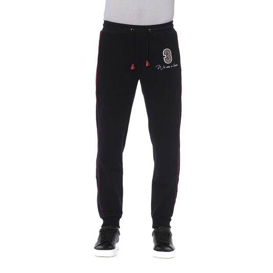 Schwarze Sporthose aus Baumwolle für Herren