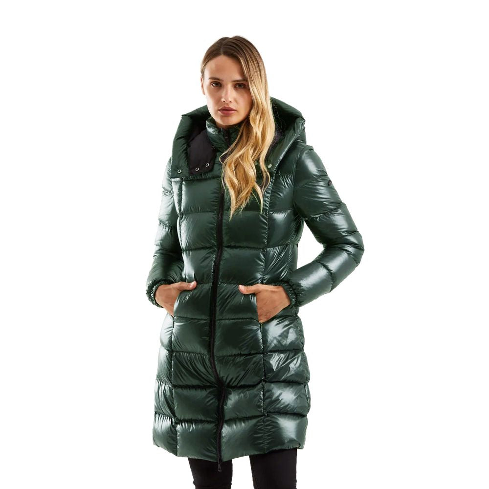 Grüne Polyester Damenjacke