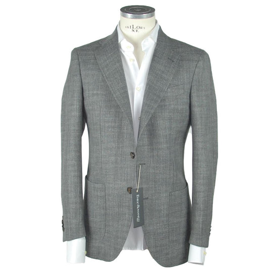 Blazer de lana gris para hombre