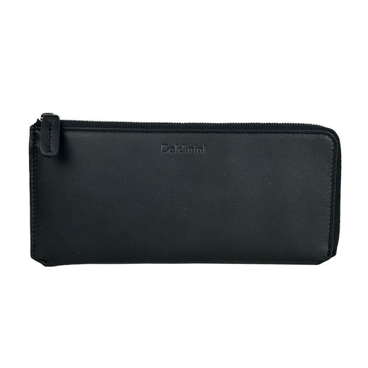 Elegante organizador de viaje de cuero negro