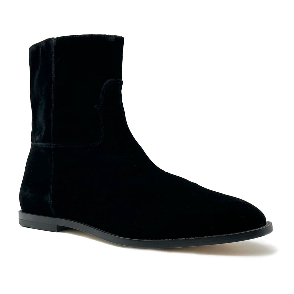 Bota de piel de becerro negra