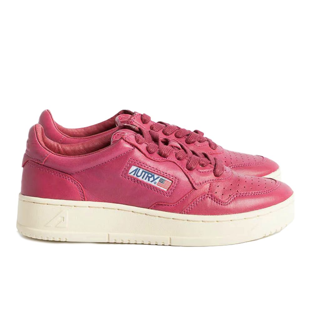Zapatilla Di Capra De Piel Fucsia
