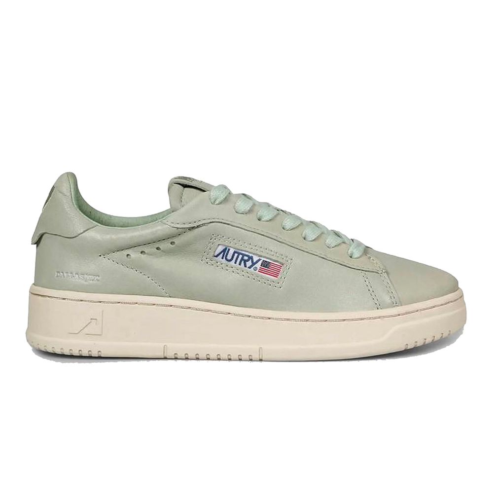 Zapatillas de piel verde