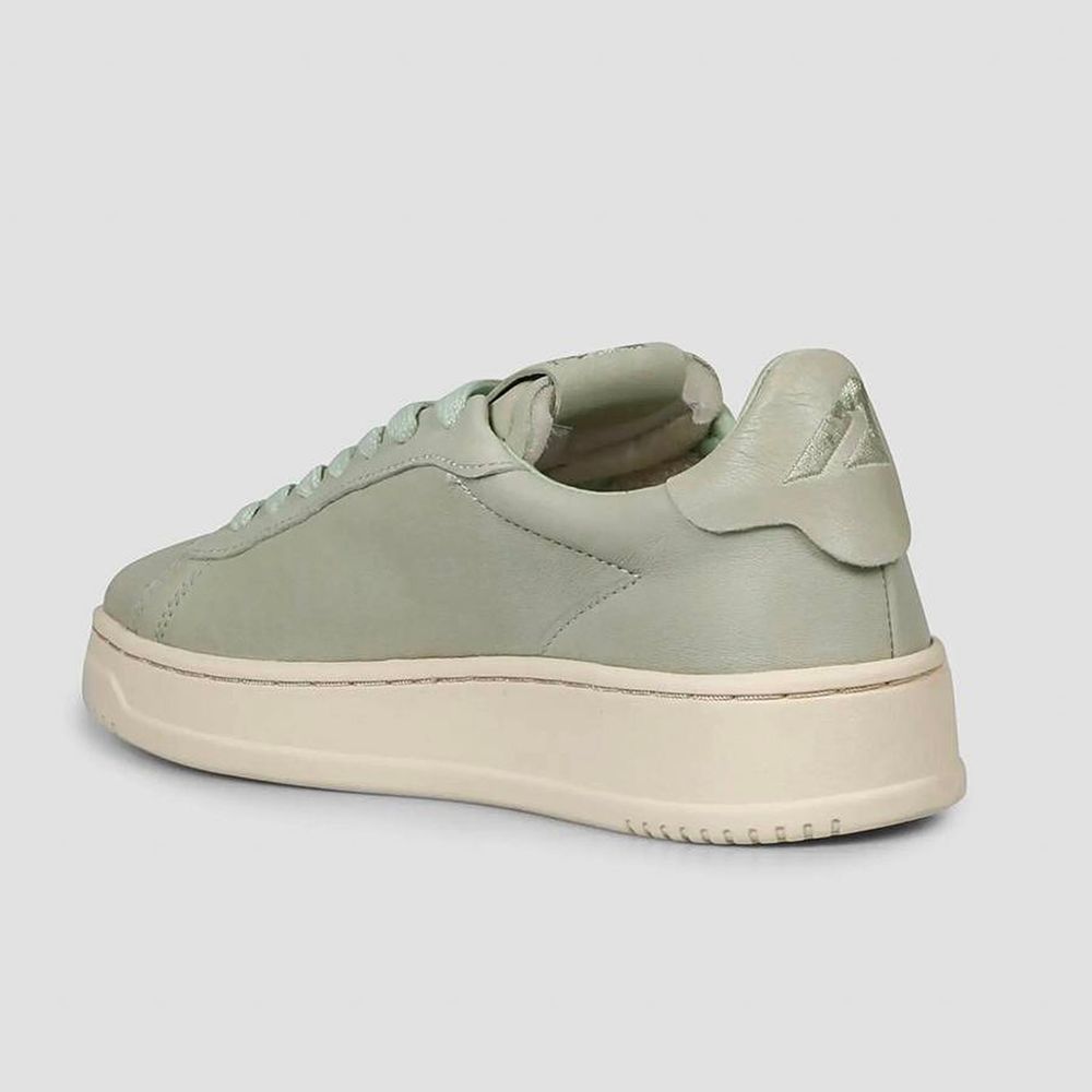 Zapatillas de piel verde