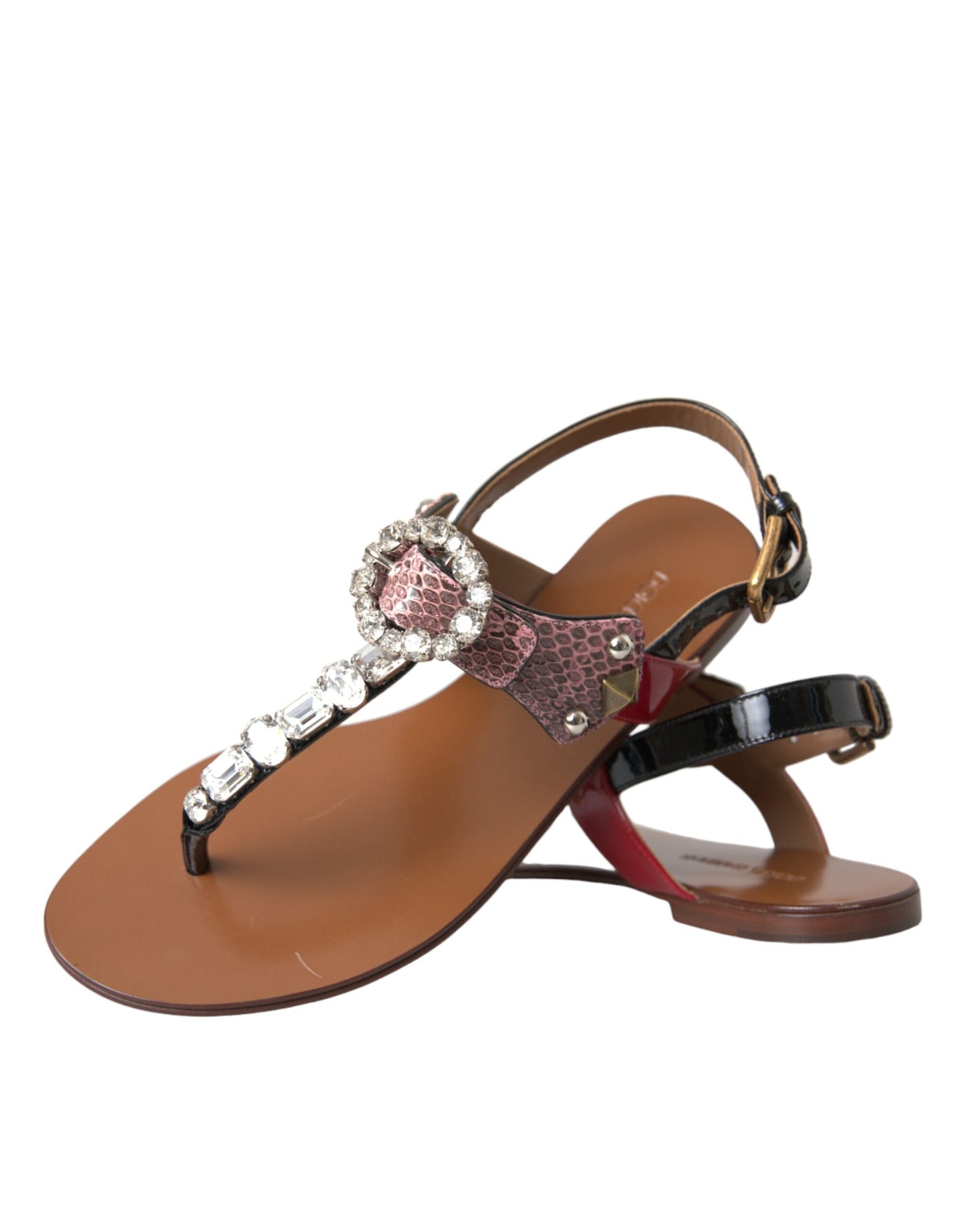 Sandalias y chanclas de cristal multicolor