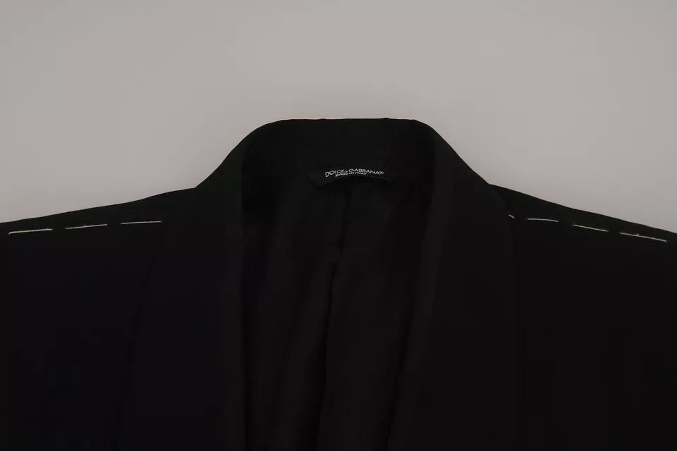 Schwarzer einreihiger formeller Blazer