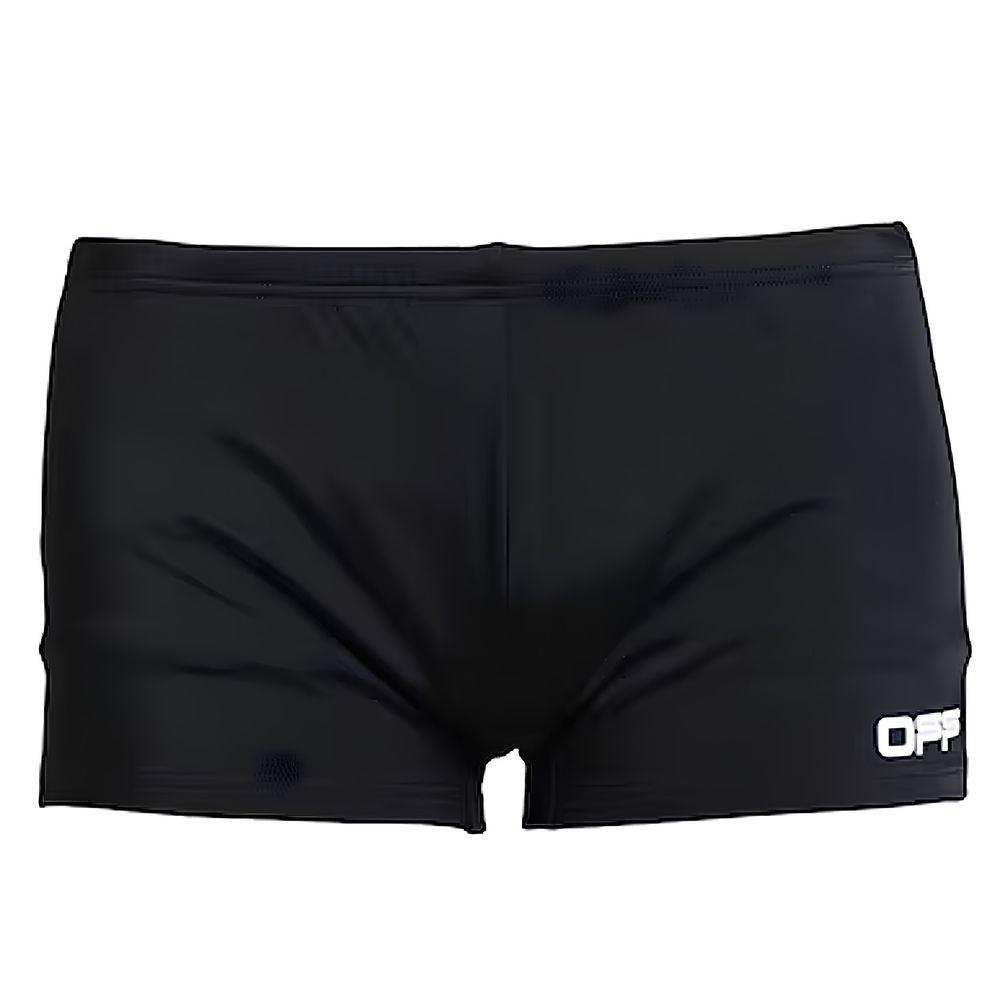 Schwarze Nylon-Bademode