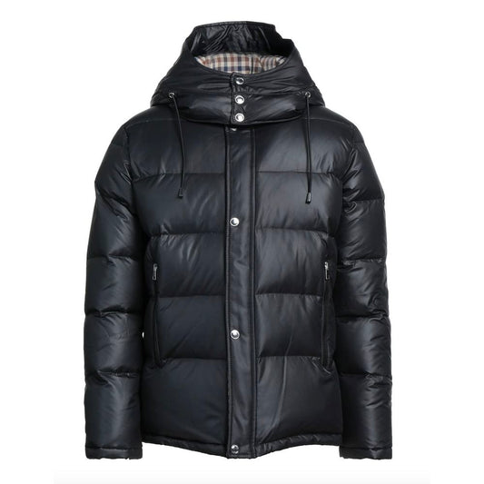 Schwarze Polyester-Herrenjacke