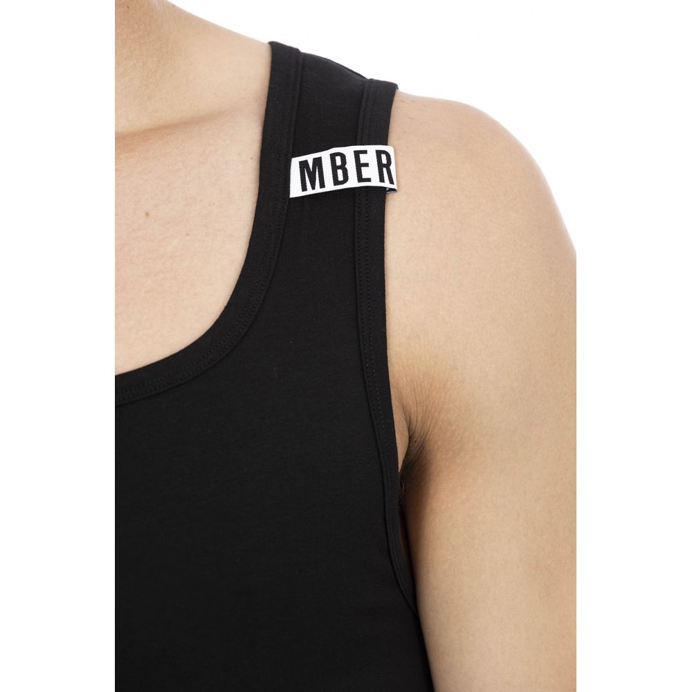Schwarzes Tanktop aus Baumwolle für Herren