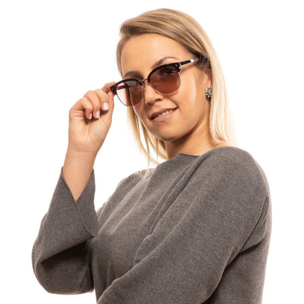 Brown Metal & Plastic Sunglasses