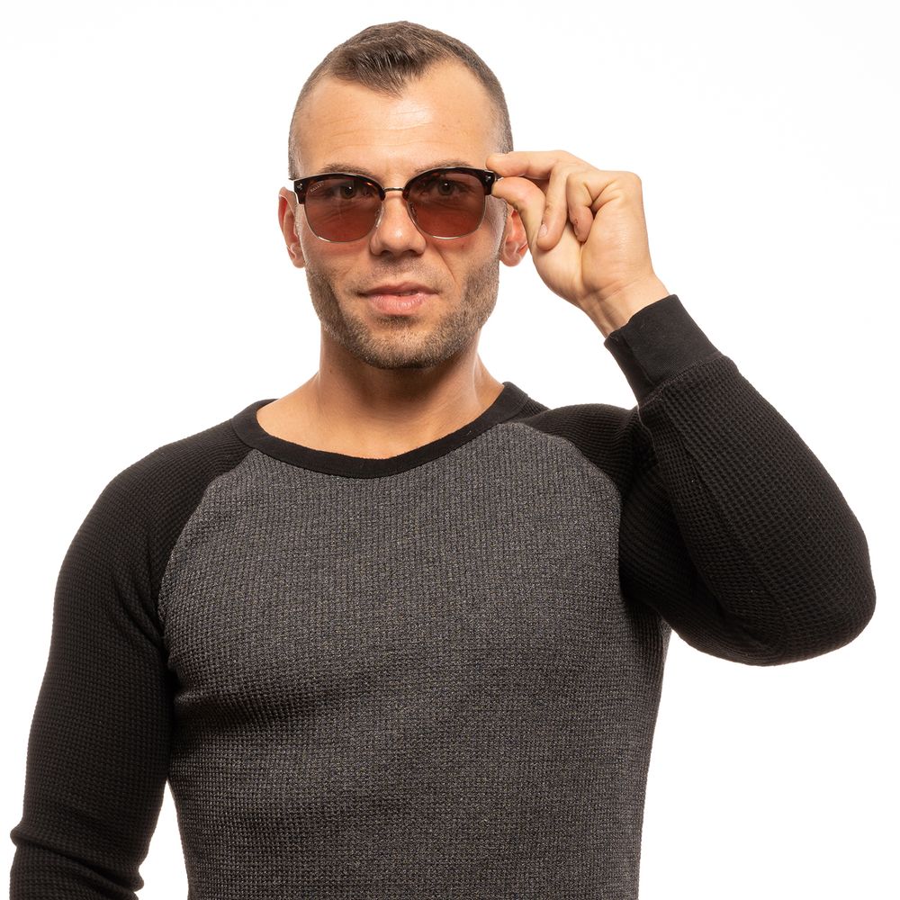 Brown Metal & Plastic Sunglasses