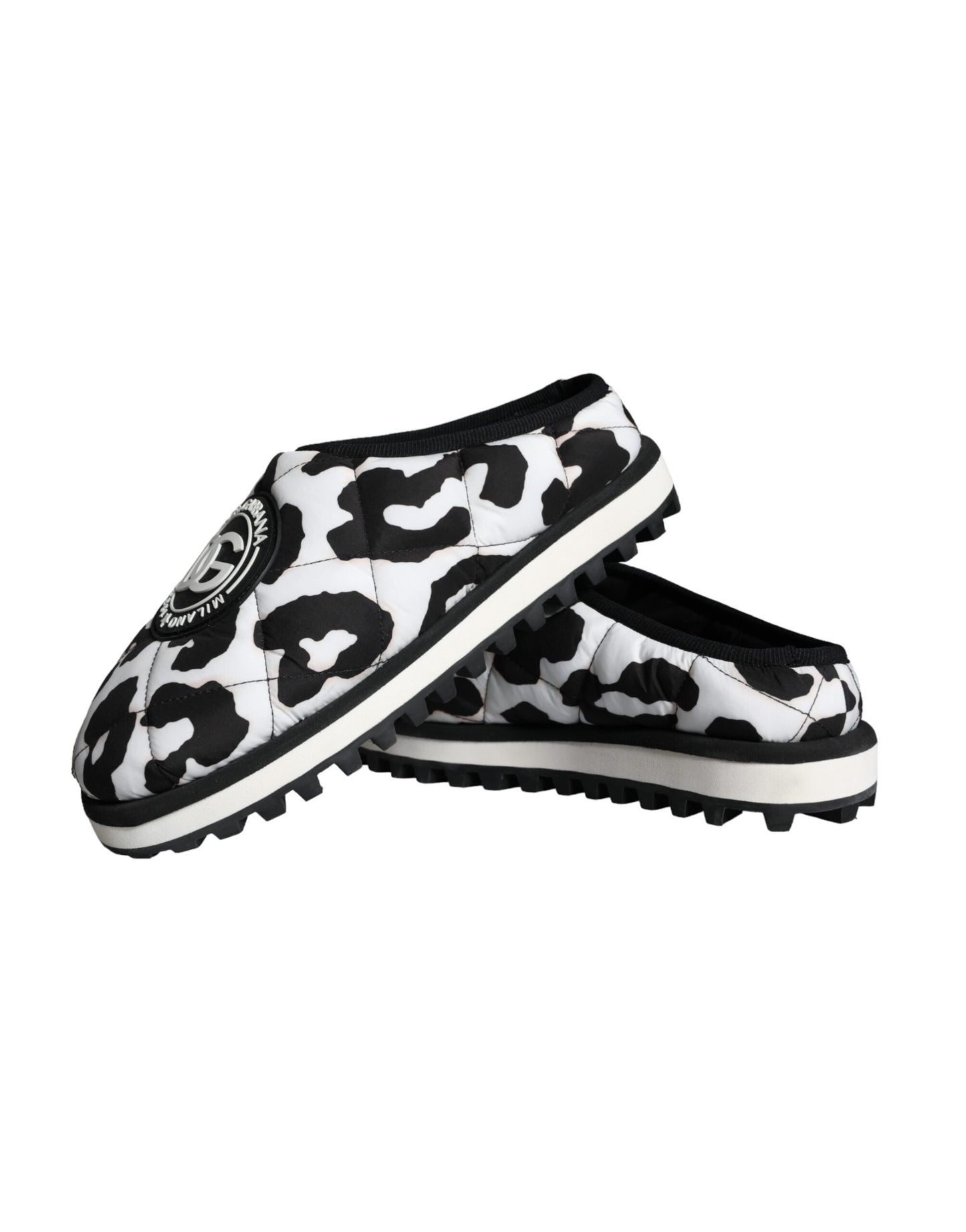 Sandalen mit Logo in Schwarz und Weiß
