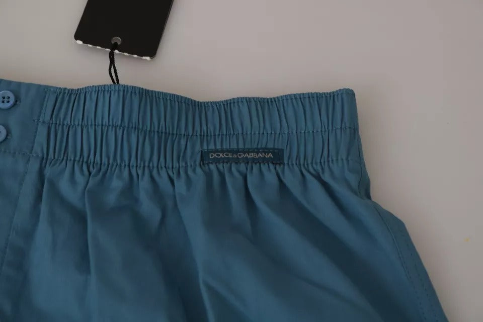Calzoncillos tipo bóxer de algodón azul de tamaño normal