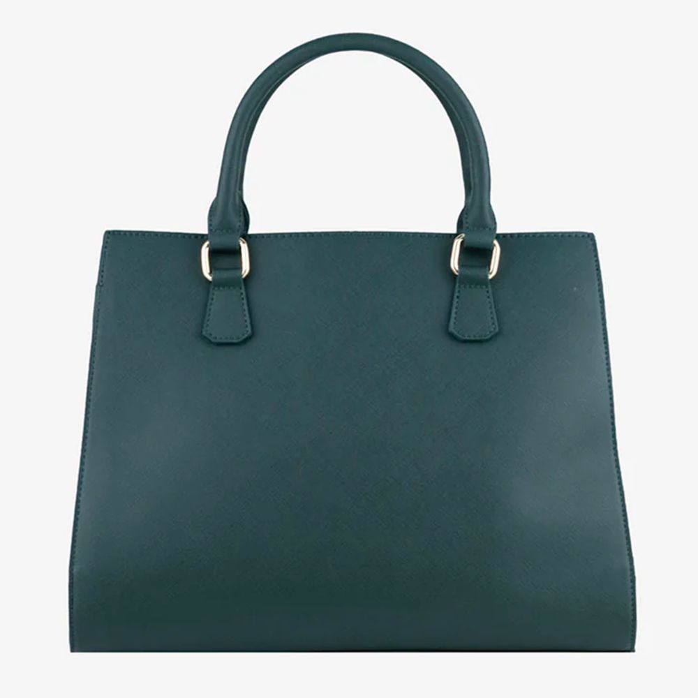 Bolso bandolera de piel sintética verde