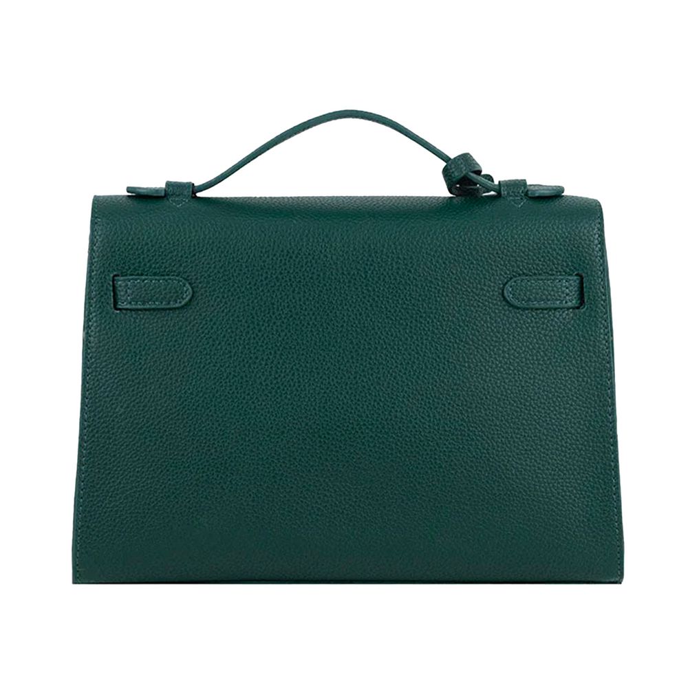 Bolso bandolera de piel sintética verde