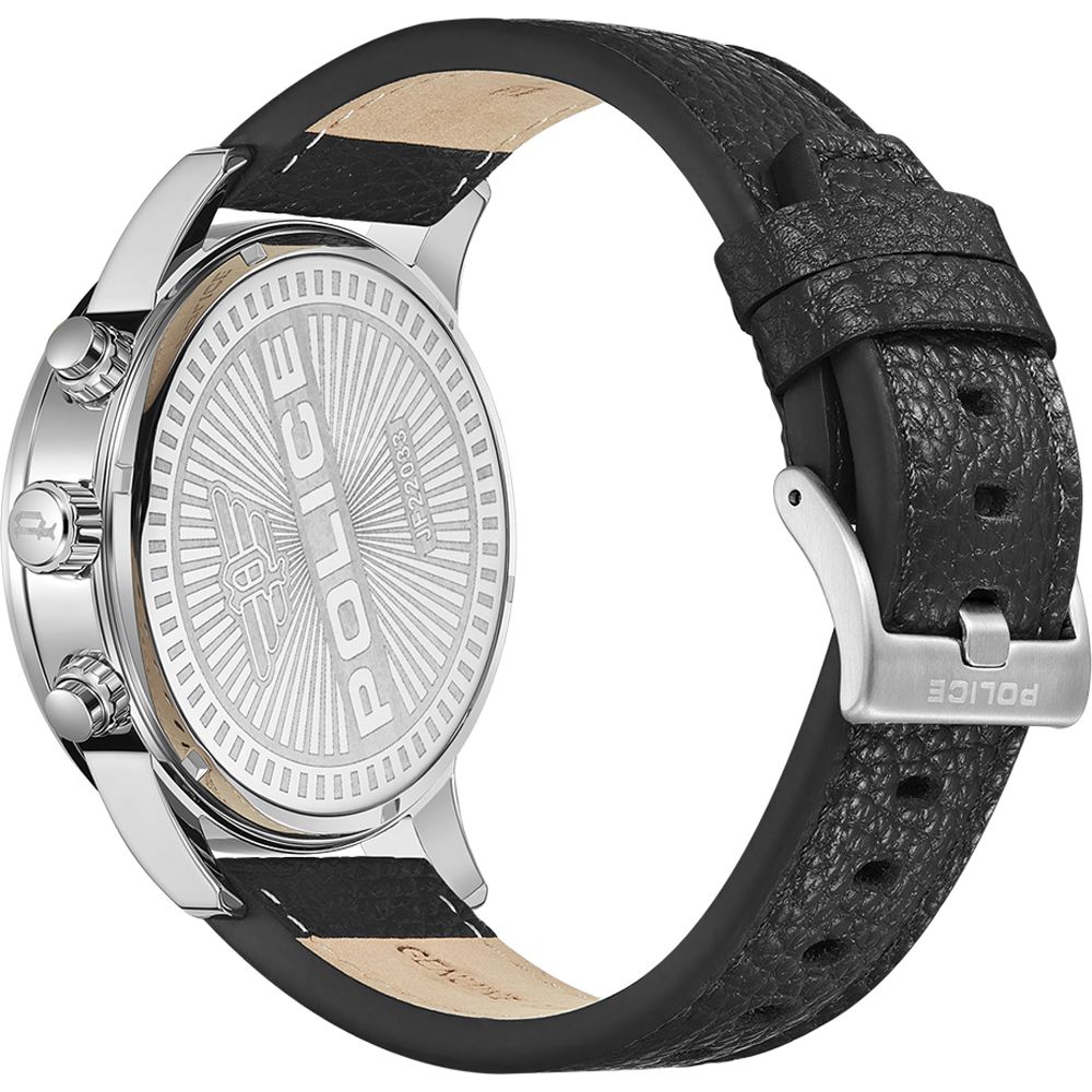 Black Leather Dress Watch