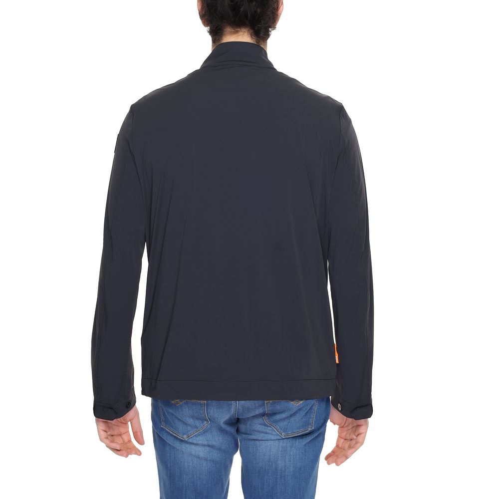Schwarze Nylonjacke