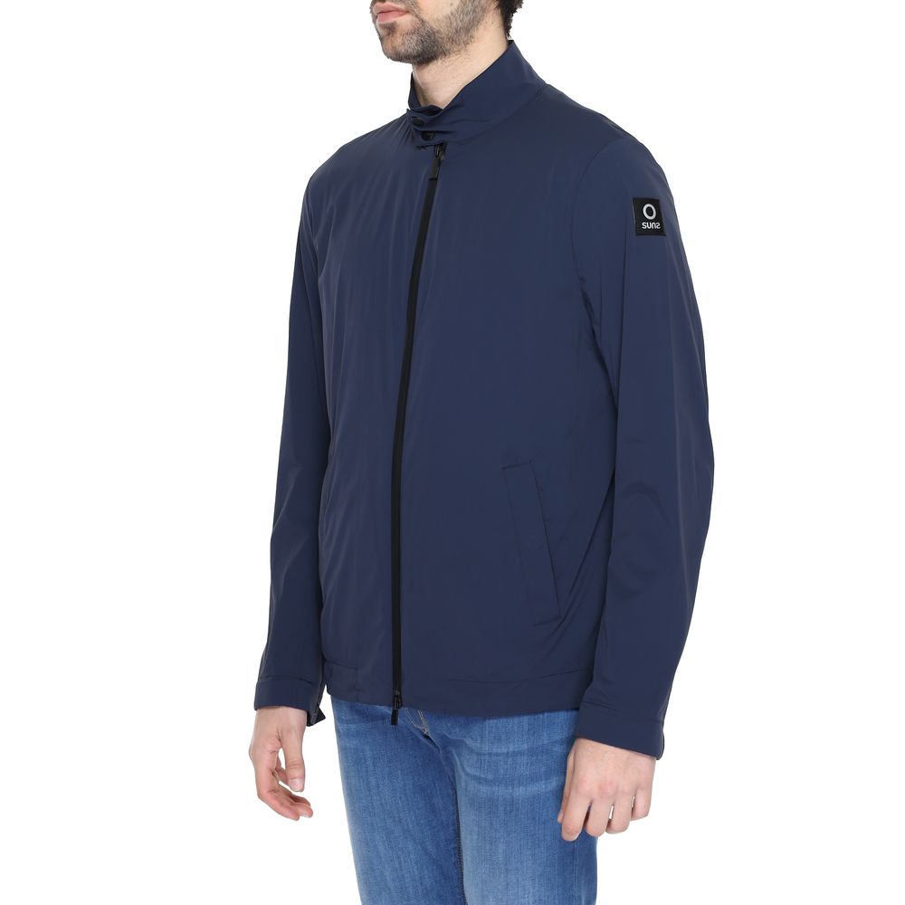 Chaqueta de nailon azul
