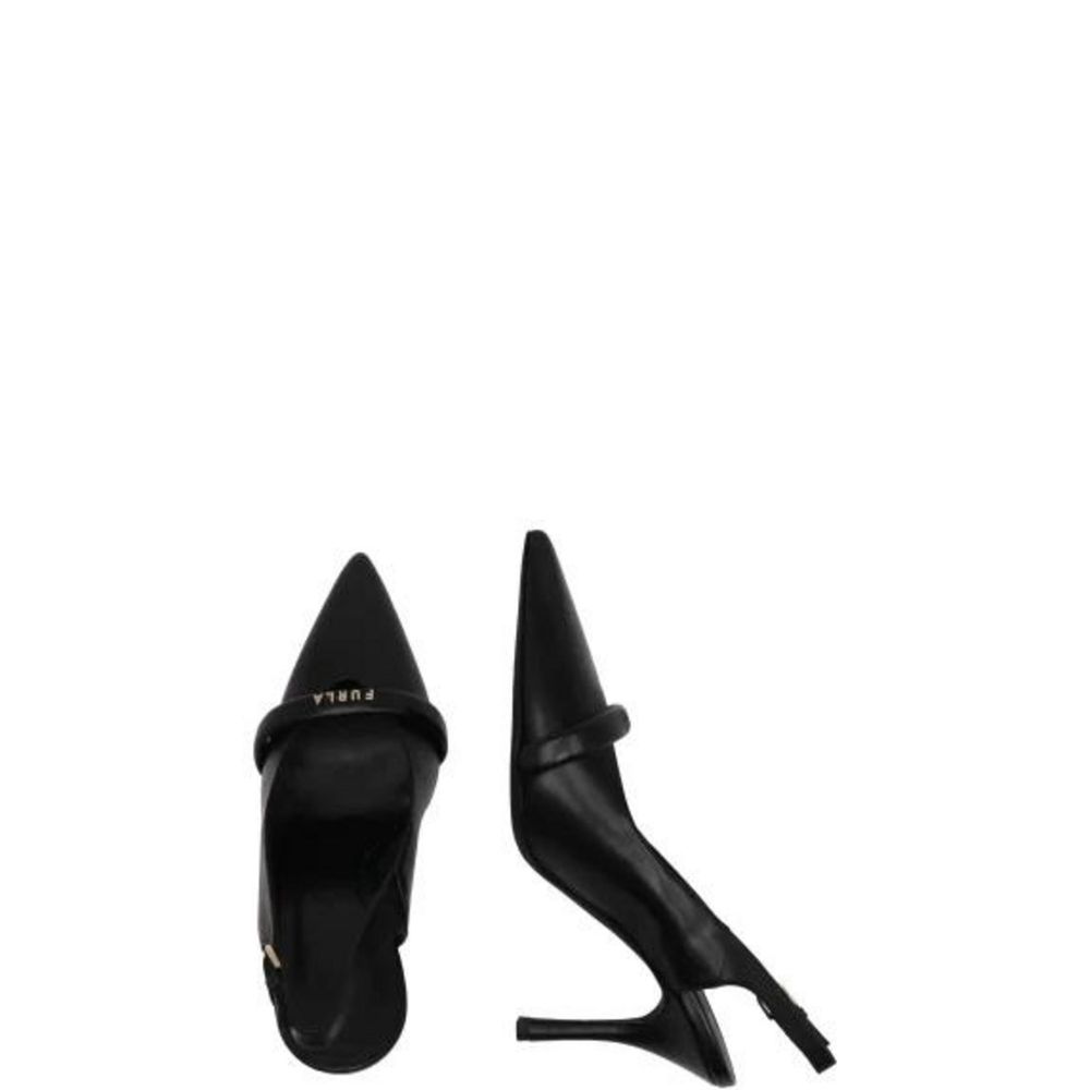 Schwarze Lederpumps