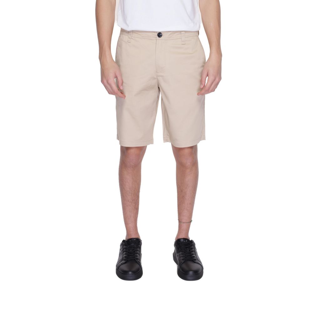 Beige Baumwollshorts