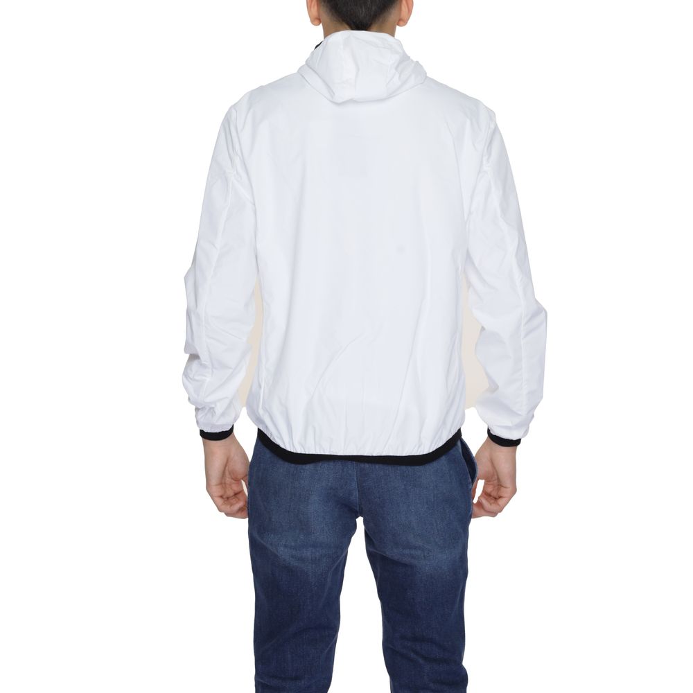 Chaqueta de poliéster blanca