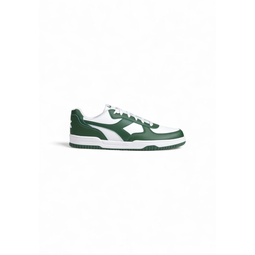 Zapatilla de piel sintética verde
