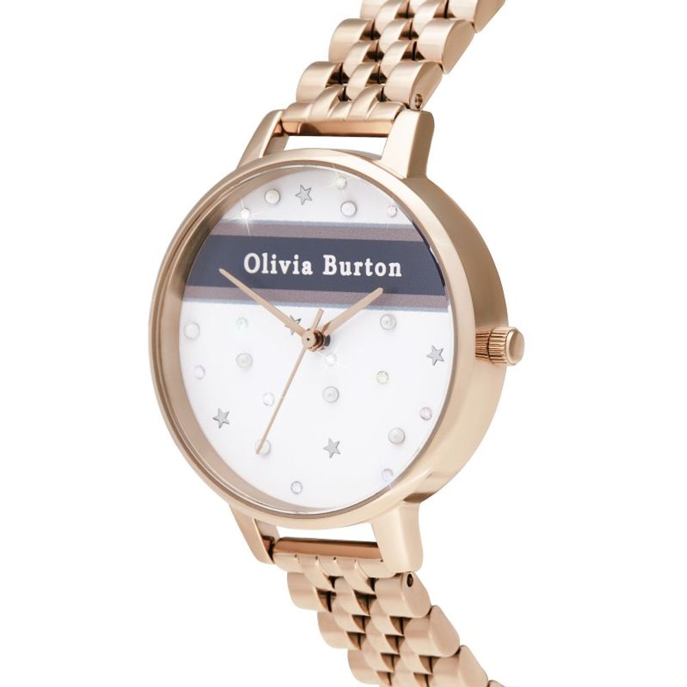 Multicolor Stainless Steel Dress Watch