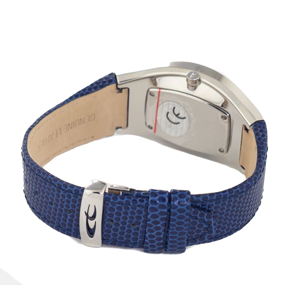 Blue Leather Dress Watch