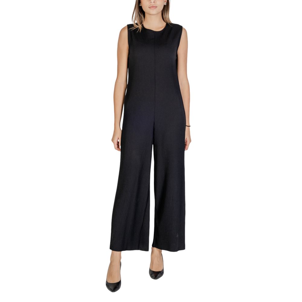 Black Polyester Jumpsuit
