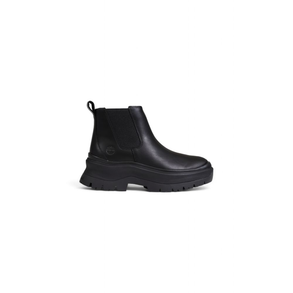 Black Leather Ankle Boots