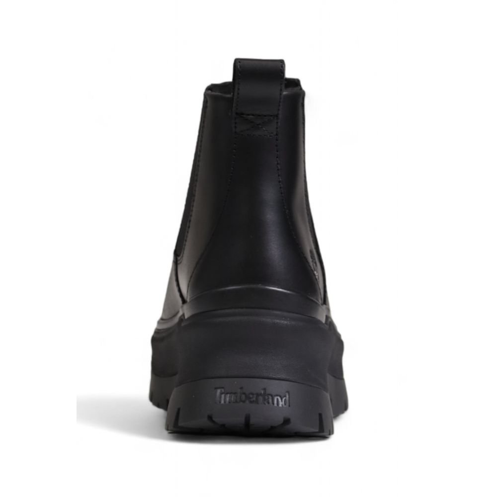 Black Leather Ankle Boots