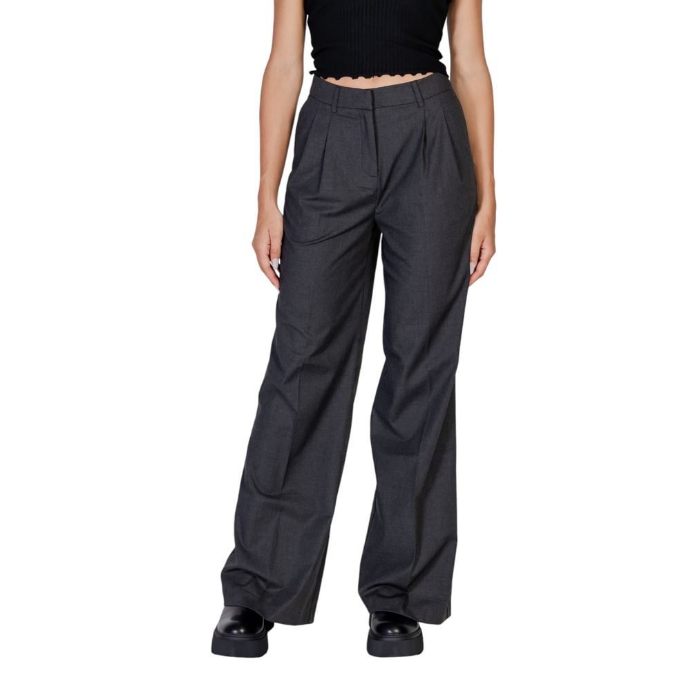 Gray Polyester Pant