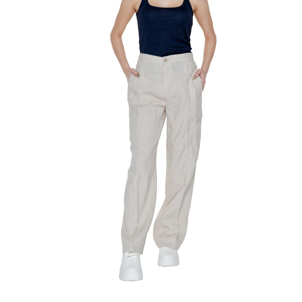 Beige Linen Pant