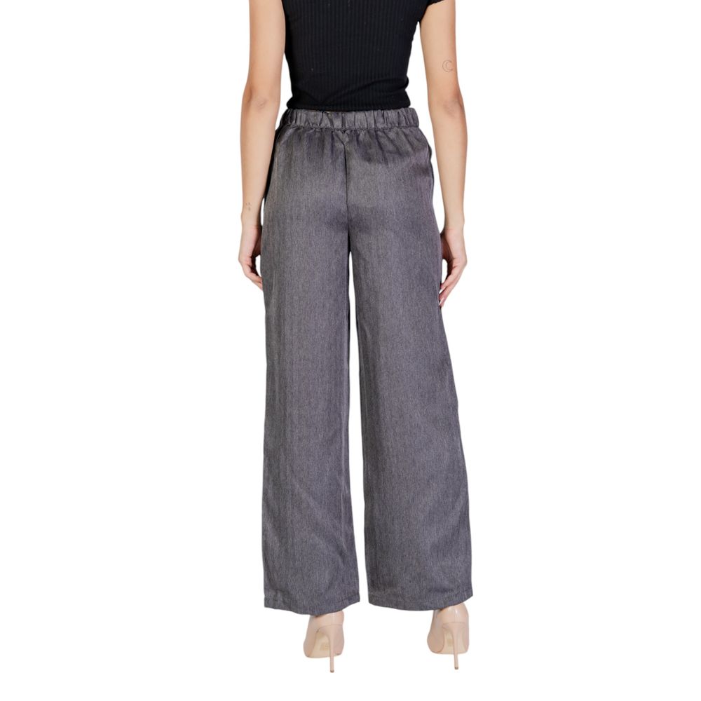 Gray Polyester Pant